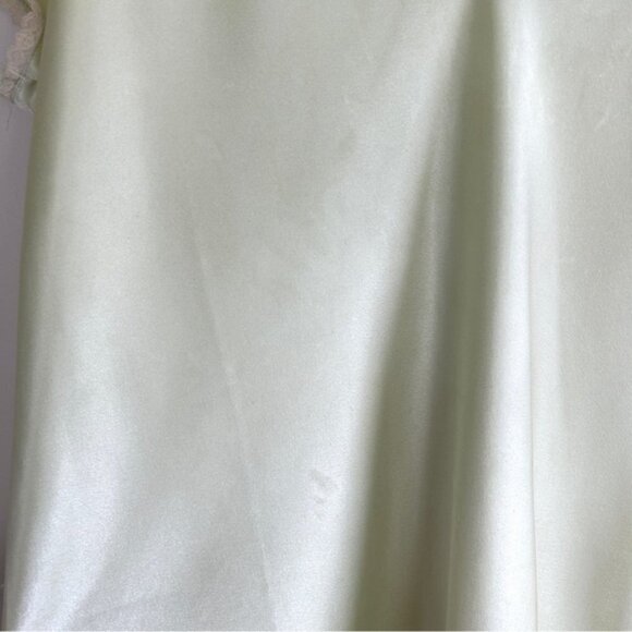 Vintage Oscar De La Renta Green Lace Night Gown - Picture 3 of 7